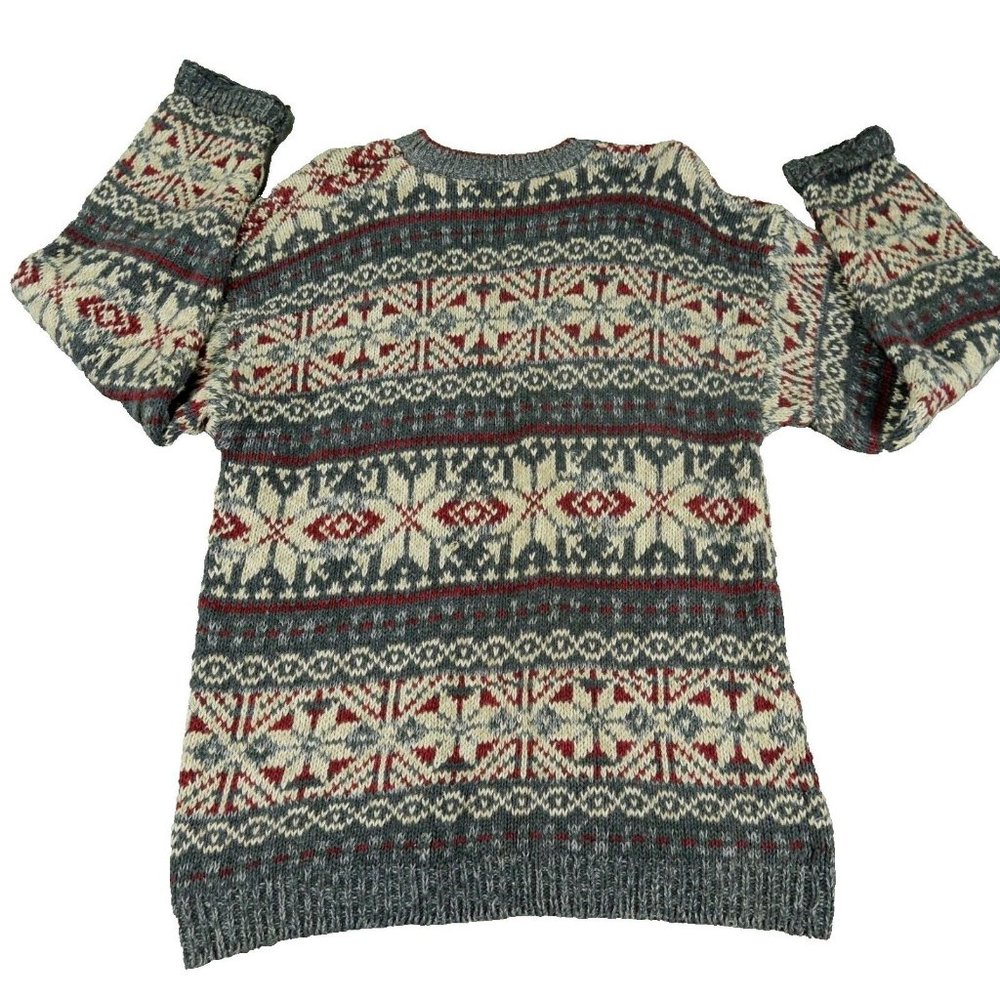 Structure Vintage Snowflake Pullover Ski Sweater … - image 1